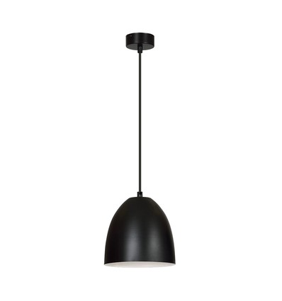 Lenox 1 Sort / Hvit pendellampe - E27, 230V, uten lyskilde
