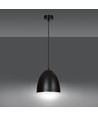 Lenox 1 Sort / Hvit pendellampe - E27, 230V, uten lyskilde
