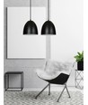 Lenox 2 Sort / Hvit pendelampe - E27, 230V, uten lyskilde