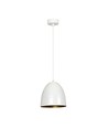 Lenox 1 Hvit / Gull pendellampe - E27, 230V, uten lyskilde