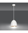 Lenox 1 Hvit / Gull pendellampe - E27, 230V, uten lyskilde