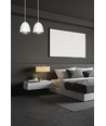 Lenox 2 Hvit / Gull pendellampe - E27, 230V, uten lyskilde