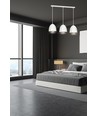 Lenox 3 Hvit / Gull pendellampe - E27, 230V, uten lyskilde