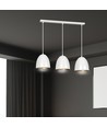 Lenox 3 Hvit / Gull pendellampe - E27, 230V, uten lyskilde