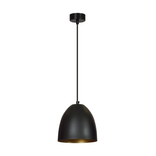 Lenox 1 Sort / Gull pendellampe - E27, 230V, uten lyskilde