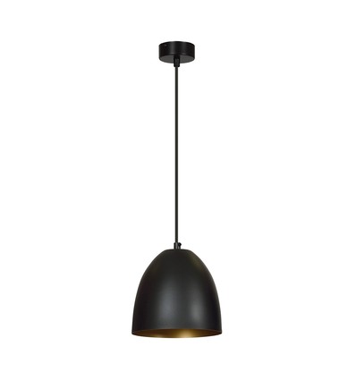 Lenox 1 Sort / Gull pendellampe - E27, 230V, uten lyskilde