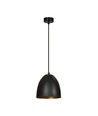 Lenox 1 Sort / Gull pendellampe - E27, 230V, uten lyskilde