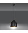 Lenox 1 Sort / Gull pendellampe - E27, 230V, uten lyskilde