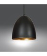 Lenox 1 Sort / Gull pendellampe - E27, 230V, uten lyskilde