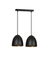 Lenox 2 Sort / Gull pendellampe - E27, 230V, uten lyskilde.