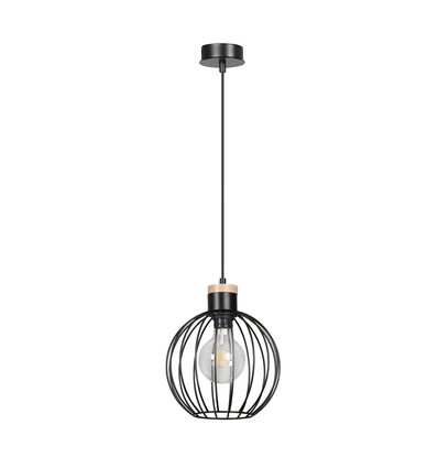 Barbado 1 Sort pendellampe - E27, 230V, uten lyskilde