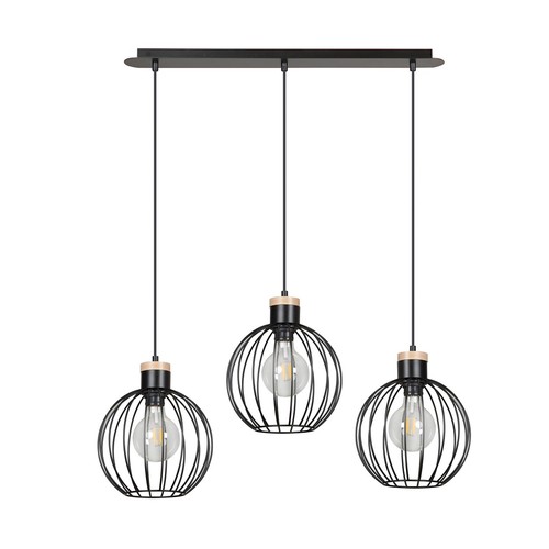 Barbado 3 Svart pendellampe - E27, 230V, uten lyskilde