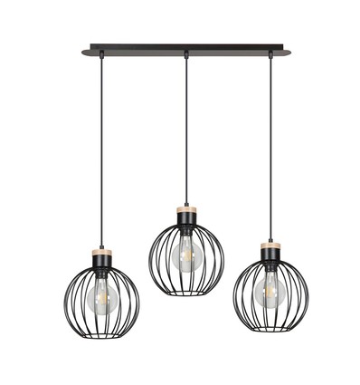 Barbado 3 Svart pendellampe - E27, 230V, uten lyskilde
