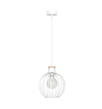 Barbado 1 Hvit pendellampe - E27, 230V, uten lyskilde