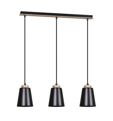 Bolero 3 Sort pendellampe - E27, 230V, uten lyskilde