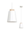 Bolero 1 Hvit pendellampe - E27, 230V, uten lyskilde.