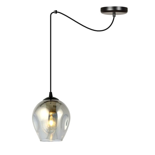 Level 1 Sort/Grafitt pendellampe - Ø14 cm, E27, 230V, uten lyskilde