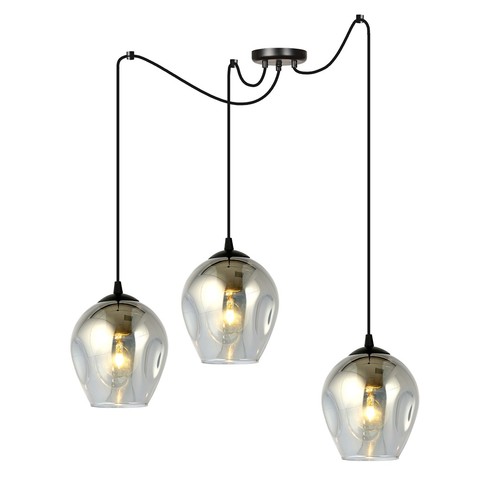 Level 3 Svart/Grafitt pendellampe - Ø14 cm, E27, 230V, uten lyspære