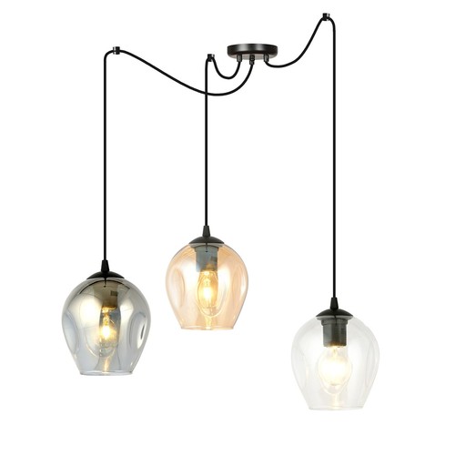 Level 3 Sort Mix pendellampe - Ø14 cm, E27, 230V, uten lyskilde
