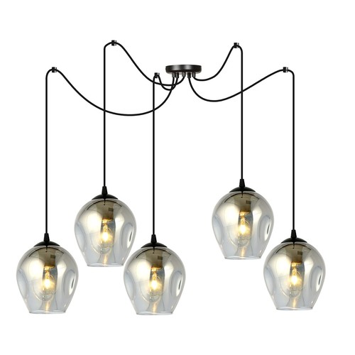 Level 5 Sort/Grafitt pendellampe - Ø14 cm, E27, 230V, uten lyskilde