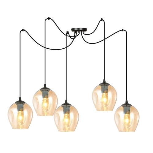 Level 5 Svart Rav pendellampe - Ø14 cm, E27, 230V, uten lyskilde