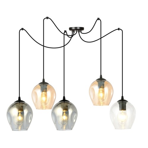 Level 5 Sort Mix pendellampe - Ø14 cm, E27, 230V, uten lyskilde