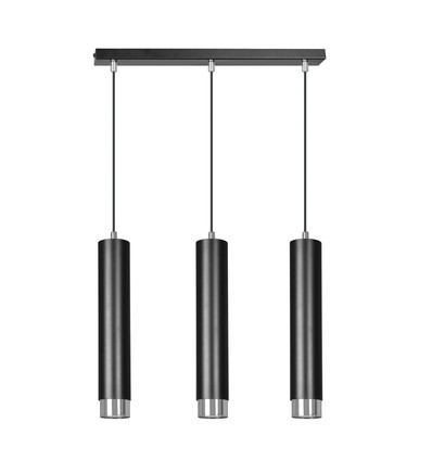 Kibo 3 Sort/Krom pendellampe - GU10, 230V, uten lyspære