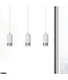 Fumiko 3 Hvit/Krom pendellampe - GU10, 230V, uten lyskilde