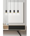 Fumiko 4 Sort/Gull pendellampe - GU10, 230V, uten lyskilde