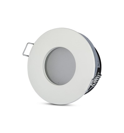 IP54 Downlight uten lyskilde - Gummiforsegling, Hull: Ø7,5 cm, Mål: Ø8,4 cm, passer til GU10 og MR16