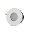 IP54 Downlight uten lyskilde - Gummiforsegling, Hull: Ø7,5 cm, Mål: Ø8,4 cm, passer til GU10 og MR16