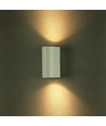 2-veis vegglampe GU10 - hvit, rund, aluminium, IP44