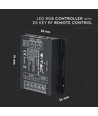 288W LED RGB Kontroller - 20 taster RF fjernkontroll