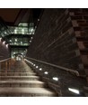 3W Trappebelysning - LED, 3000K, Sort hus, Rektangel.