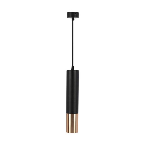 V-Tac GU10 sort/gull pendellampe - Ø6x30cm, GU10