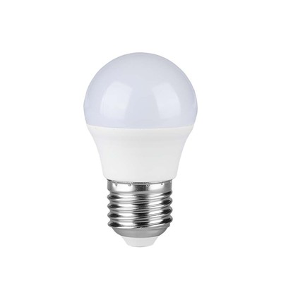 E27 4,5W LED kronepære - G45, 4000K, 470lm, erstatter 40W
