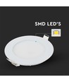 VT-6126 LED Premium Panel 6W - 4000K, Rundt