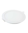 12W Ø17cm LED innfellingspanel - 6400K, Hull: Ø15,5 cm, Mål: Ø17 cm, hvit kant, flicker free
