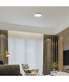 24W panel - bakbelyst, påbygging, 6500K, rund