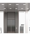 24W Bakbelyst Innfelt Panel - 6500K, firkantet
