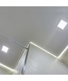 24W Bakbelyst Innfelt Panel - 6500K, firkantet