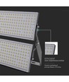 500W LED lyskaster - Super High Power, 1m kabel, 6500K, sort hus, IP65, 135lm/W