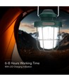 3W + 5W - Flamme Arbeids-Camping Oppladbar Lampe, Dimbar, IP44