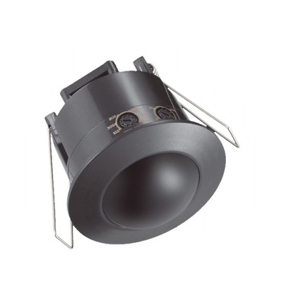 V-Tac bevegelsessensor for innbygging - LED vennlig, svart, PIR infrarød, IP20 innendørs