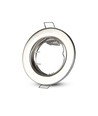 GU10 lampe - rund, satin nikkel, 2 stk/pakke
