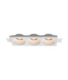 3xGU10 Lampe Rundt Hvit