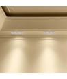 3xGU10 Lampe Rundt Hvit