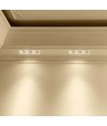 3xGU10 lampe rund hvit