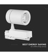 35W LED skinnespot - 4000K, hvitt hus.