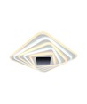 150W LED Smart Taklampe - Dekorativ, 50x50x7cm, 3i1, Dimbar, Fjernkontroll